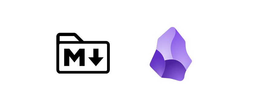 MDZip and Obsidian logos